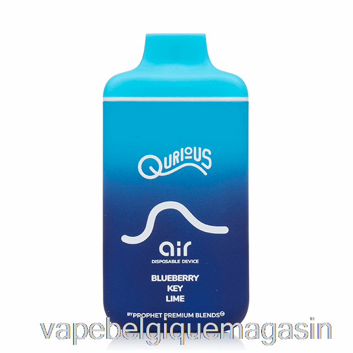 Vape Jetable Qurious Air 6000 Jetable Myrtille Citron Vert